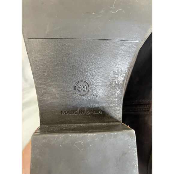 Marroqui Sanchez Women's Booties, Size 8, Brown Leather, Ankle Side Zip - Picture 8 of 10